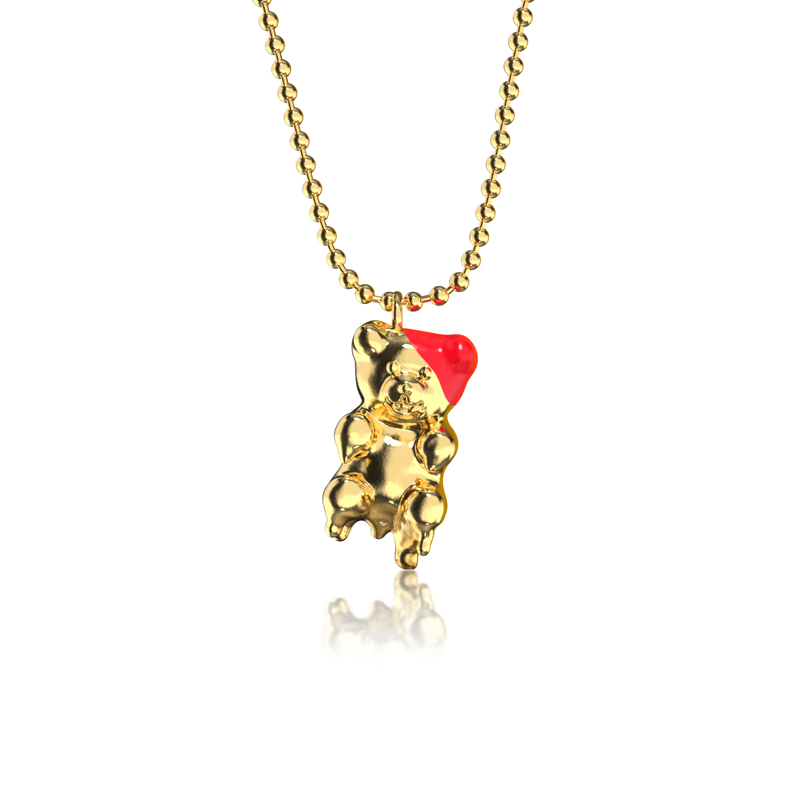Gold gummy 2025 bear necklace