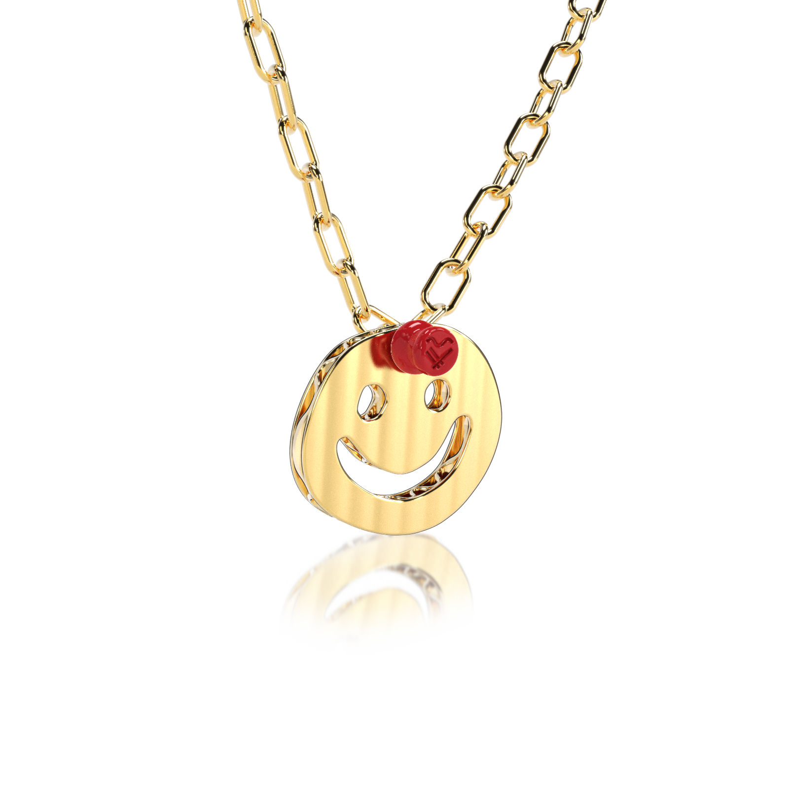 Collar PIN IT CARDBOARD HAPPY FACE