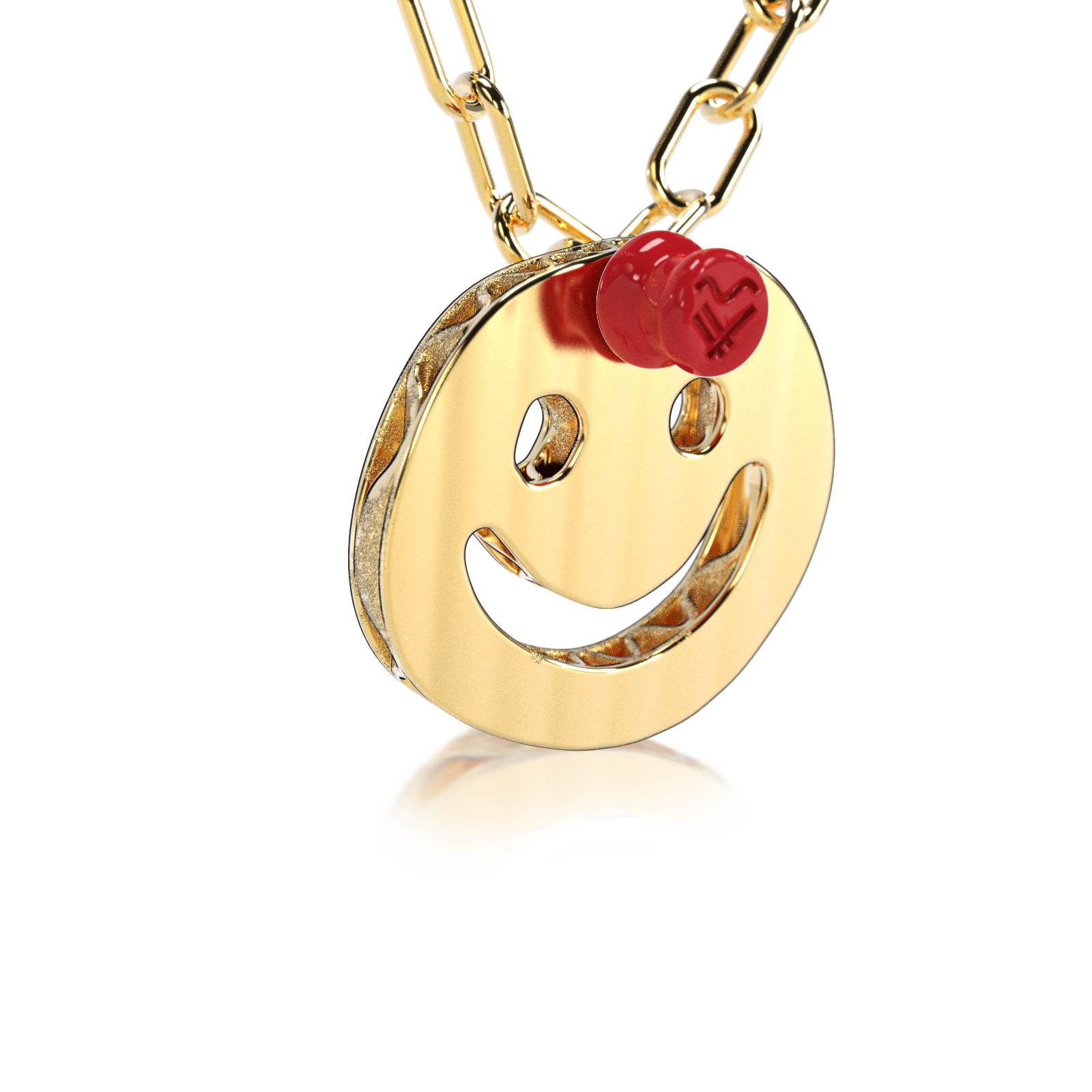 Collar PIN IT CARDBOARD HAPPY FACE