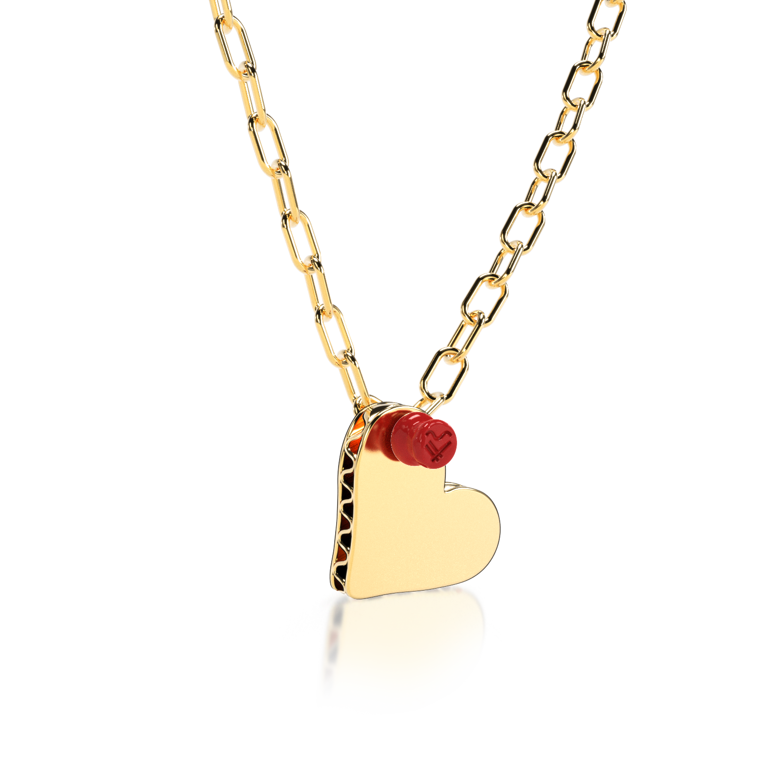 Collar PIN IT CARDBOARD HEART