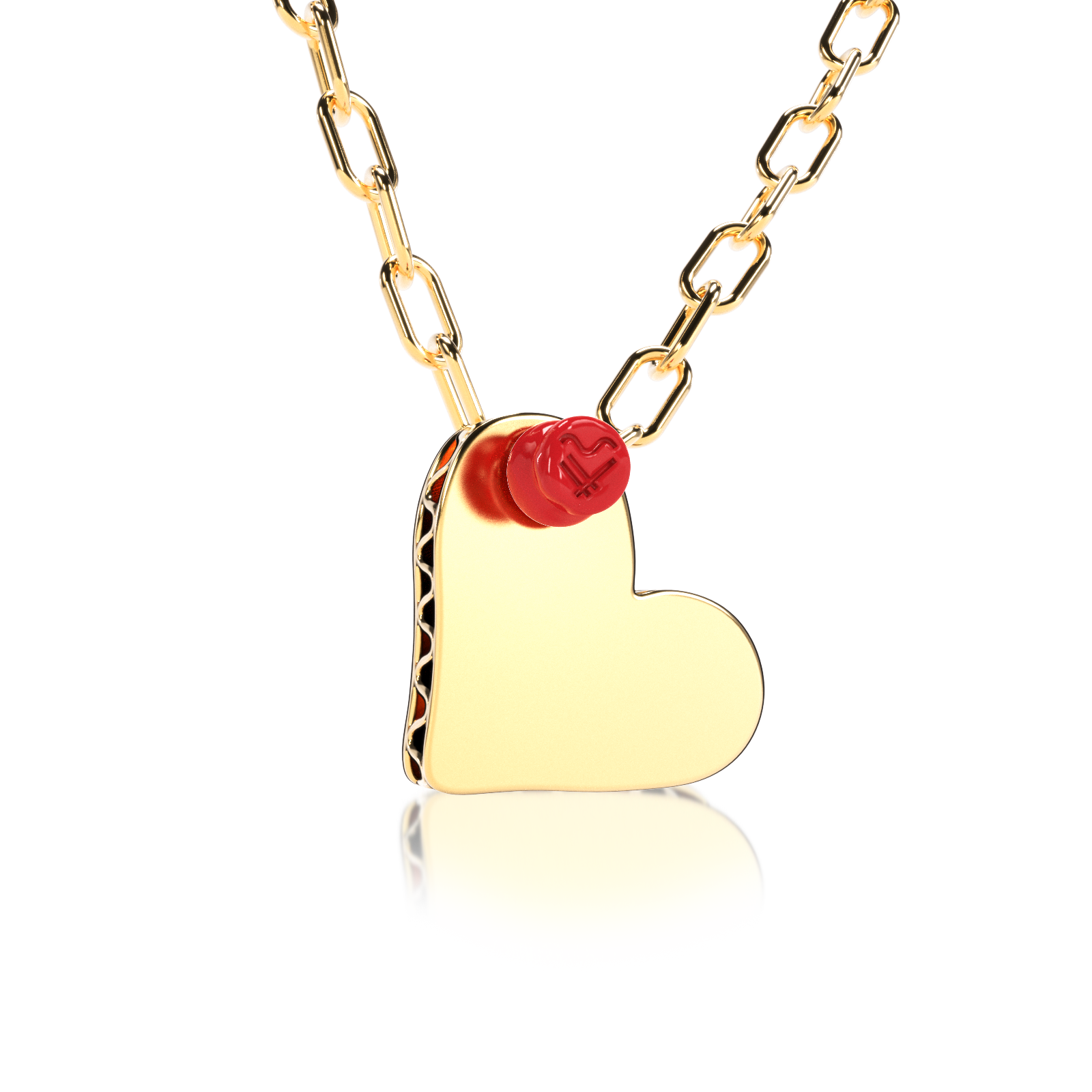 Collar PIN IT CARDBOARD HEART