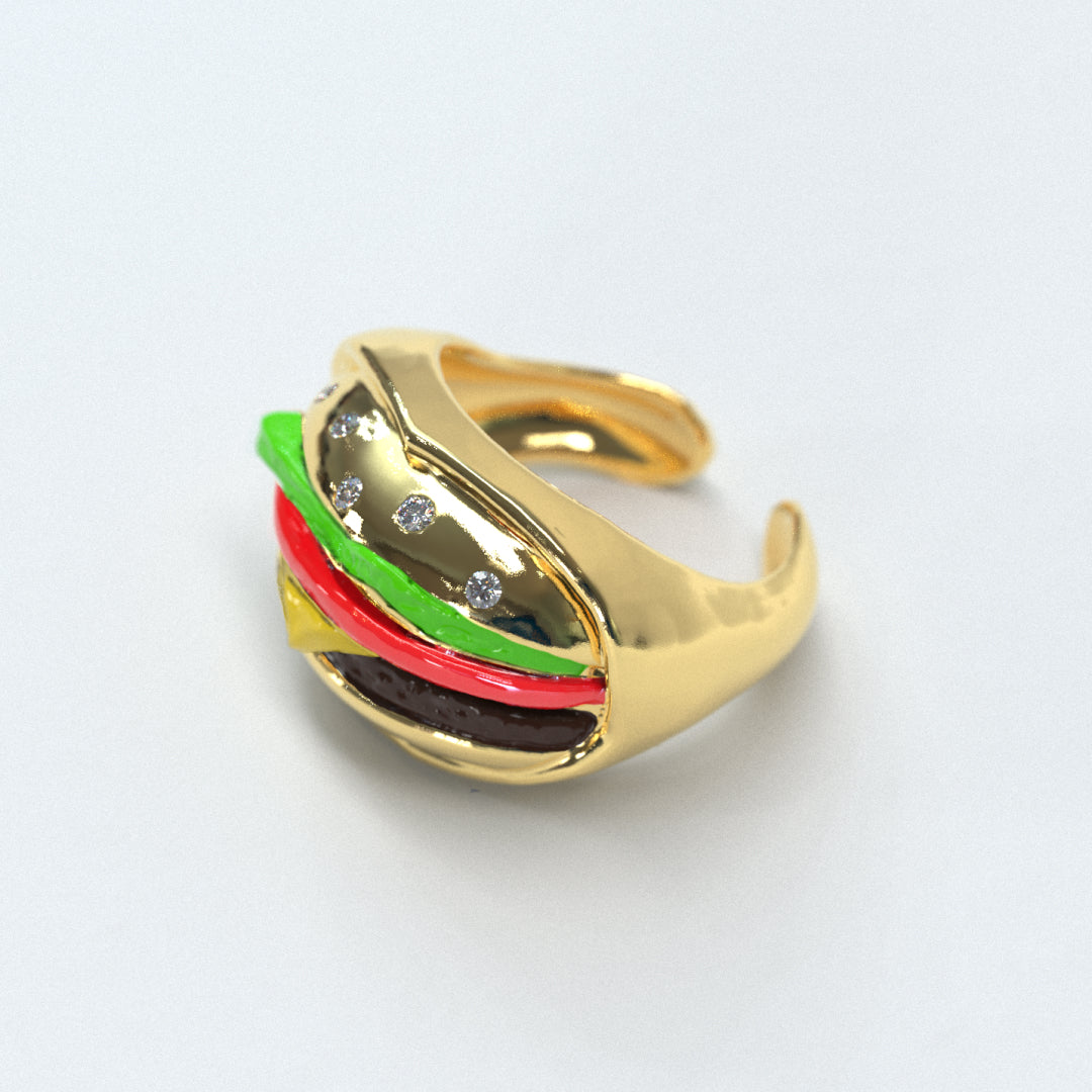 Fun Chessy Burger Ring