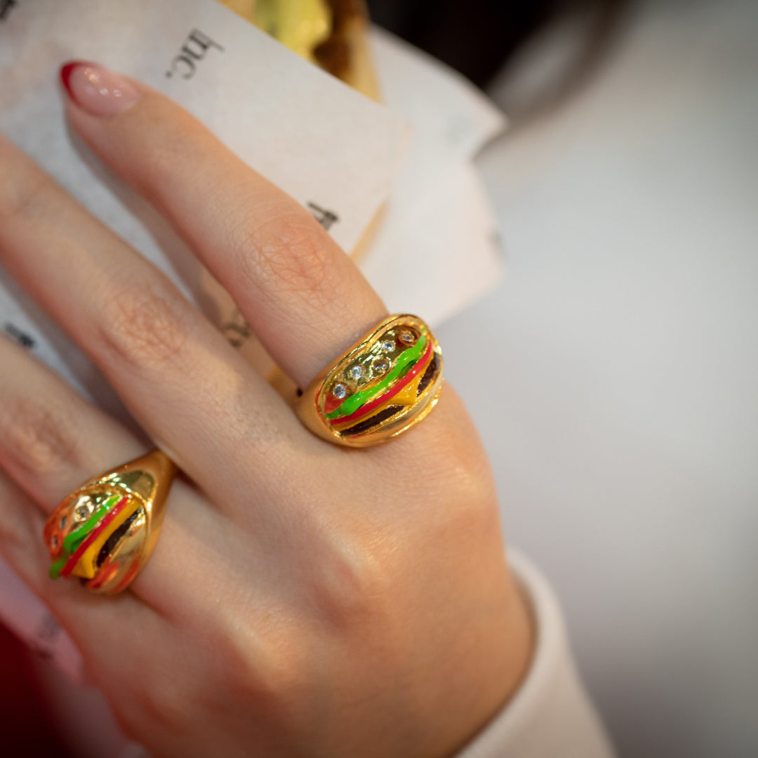 Fun Chessy Burger Ring