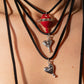 Fun hearts/hurt balloon necklace Plata 925