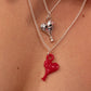 Fun hearts/hurt balloon necklace Resin