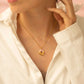 Pink FROOT HOOP necklace - Golden Treats