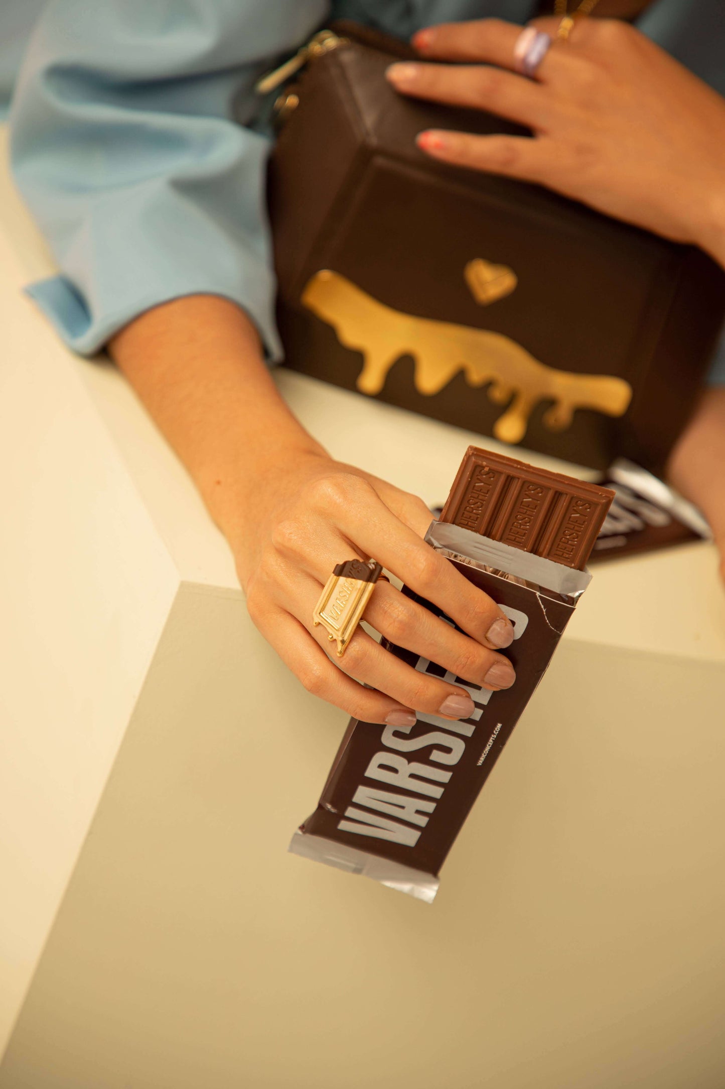 Anillo Chocolate VAR SHEY´S- Golden Treats