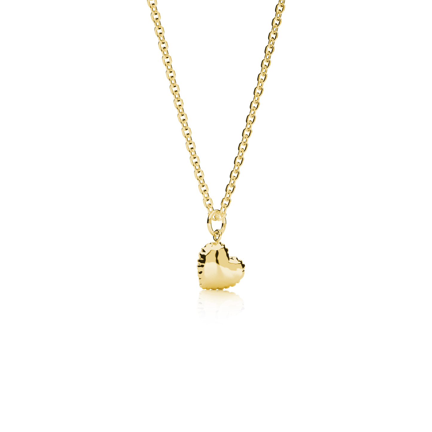 Gold foil balloon heart necklace VARI