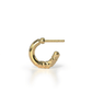RAW hoops gold mini earrings