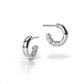 RAW hoops mini silver 925 earrings