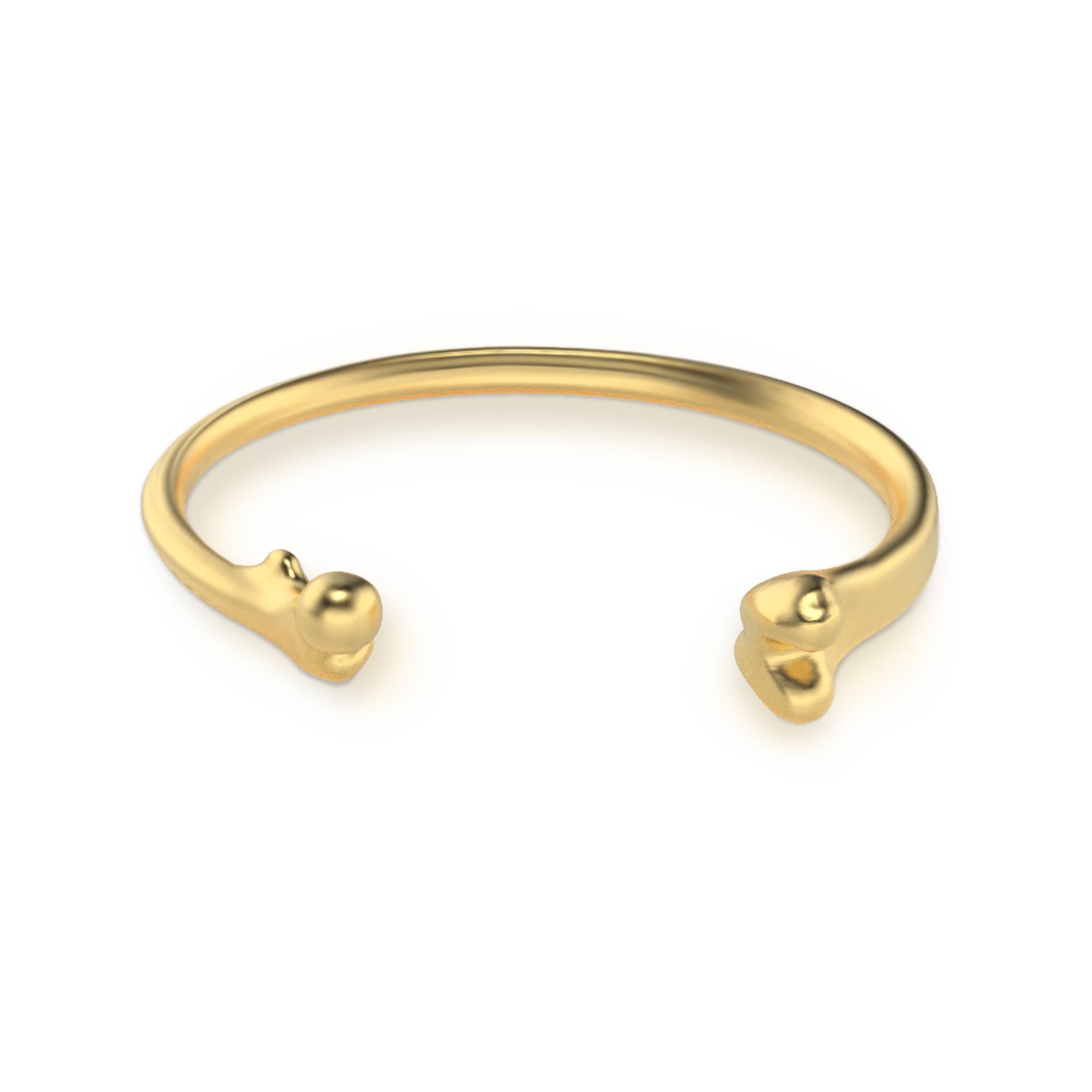 brazalete hueso dorado- golden bone cuff