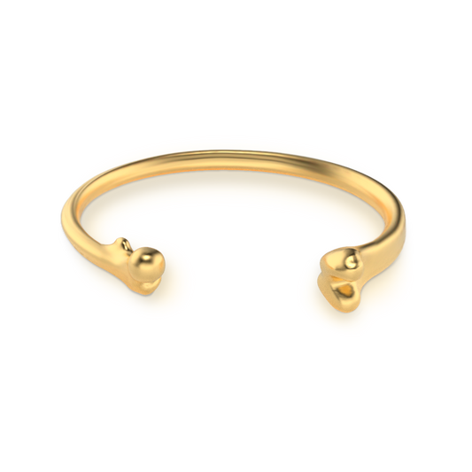 brazalete hueso dorado- golden bone cuff