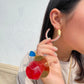 Bubblegum Hoops Earrings - Golden Treats