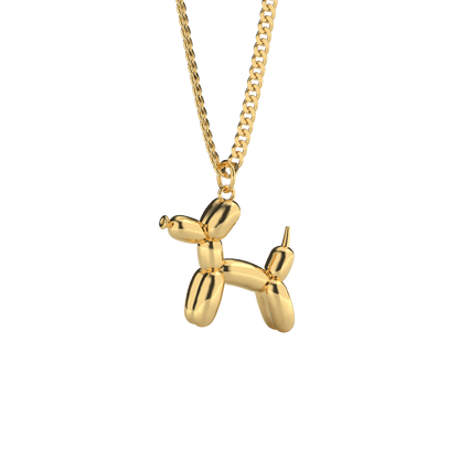 Golden Balloon Doggy necklace • another collection •